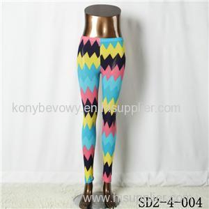 SD2-4-004 Fashion Knit Boho Wave Sexy Style Leggings