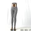 SD1-001-17 Black And White Woven Jacquard All-match Slimleggings