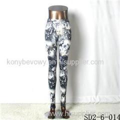 SD2-6-014 Popular Fashion Knit Elastic Starry-sky Leggings