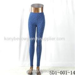 SD1-001-14 Royalblue Jacquard Woven Special Slim Leggings