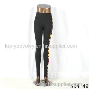 SD4-49 High-waist Side-match Running Sport Slim Leggings