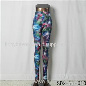 SD2-11-010 Latest Fashion Fashion Knit Starry-sky Print Slim Leggings