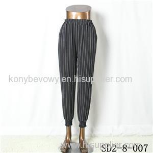 SD2-8-007 Latest Popular Knit Fashion Elastic Strip Loose Pants
