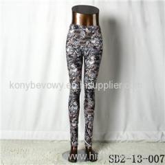 SD2-13-007 Fashion Knit Tiger Print Sexy Leggings