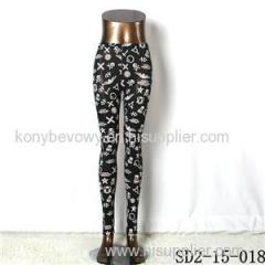 SD2-15-018 New Style Popular Knit Black&white Mix-images Slim Leggings