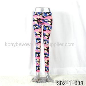 SD2-1-038 Fashion Knit Sexy Slim Elastic Leopard Print Leggings