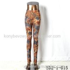 SD2-1-015 Fashion Knit Sexy Slim Elastic Leopard Print Leggings