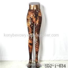 SD2-1-034 Fashion Knit Sexy Slim Elastic Leopard Print Leggings