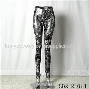 SD2-2-013 Fashion Trend Reflection Lace Sexy Stretchy Leggings