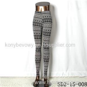 SD2-15-008new Style Popular Knit Black&white Slim Leggings