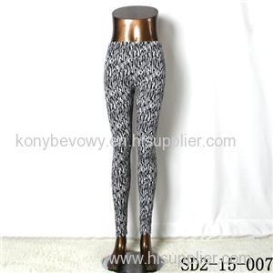 SD2-15-007 New Style Popular Knit Black And White Slim Leggings