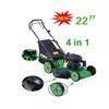 Self - propelled gasoline garden grass lawn mower with 22 inch Blade