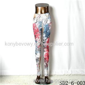 SD2-6-003 Popular Fashion Elastic Knit Branch Leggings