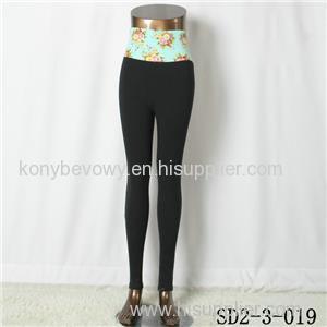 SD2-3-019 Latest Popular Pure Cotton Knit High-waist All-match Leggings