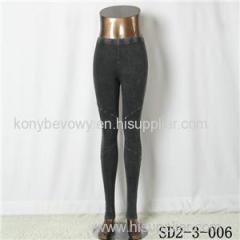 SD2-3-006 New Style Pure Cotton Montage Washing Water Slim Leggings