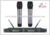 Home Sound System Hanheld Dual Receiver Fm Uhf Mic Wireless Microphone