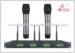 Handheld Four Channel Receiver Audio PA Systems FM UHF Wireless Microphone