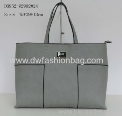 Fashion zipper handbag/lady bag/PU tote handbag