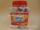 Ring Toy Compressed Candy With Dextrose Yellow / White / Green Color