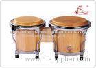 Mini Bongo Drum Percussion Musical Instruments 4" / 5" With Birch Wood Material