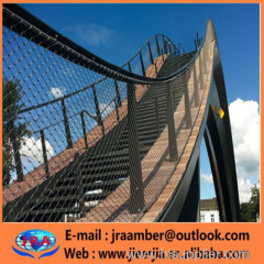 stairway balustrades Stairway Protecting Mesh Bridge Railing Rope Mesh /AISI 304/316 Flexible Stainless Steel Wire Rope