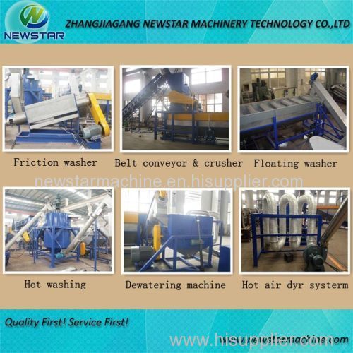 2016 hot sale washing line for recycling PE PP film plastic
