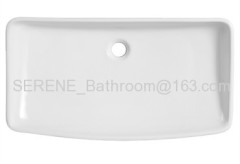 Rectangular Ceramic White Color Counter Top Basin