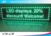 Front Service Green LED Moving Message Display P10 Outdoor Full Color Led Display