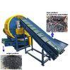 Two Roll Mill Shredder Tyre Recycling Equipment High Output Portable