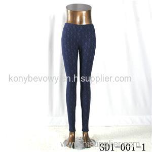 SD1-001-1 Navy Cashew Low-waist Slim Lady Leggings