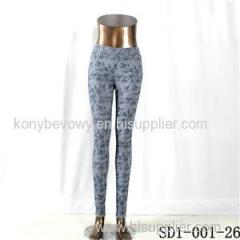 SD1-001-26 New Style Popular Woven Leaves Slim Leggings