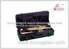 Golden Lacquered Yellow Brass Musical Instruments With Nickel Silver Valves