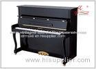 Black Polished Keyboard Musical Instrument 88 Key Upright Acoustic Silent Piano
