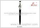 Black / White Ball Pen Colorful Music Related Gifts Light Weight