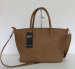 Fashion zipper handbag/PU brown shoulder bag /Lady bag