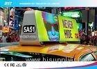 Wireless SMD 2727 Taxi Led Display / Taxi Top Sign for Dynamic Advertising