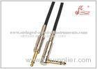 Audio PA Systems Guitar Instrument Cable With Nickel Connector PVC Jacket Material