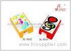 Multi - Color Music Related Gifts Square Pencil Sharpener With Safe Plastic Material