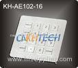 Anti - Vandal Stainless Steel 16 Keys Number Keypads for Info - Kiosk