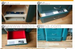 Confidential slide-out jewelry drawer safe with electronic lock