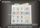 Vandal resistant Metal Keypad / Metallic Digital Keypad with Multi - Language