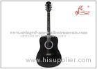 Linden Plywood Dreadnought 41" Acoustic Guitar Maple Bridge Black ABS Bbinding