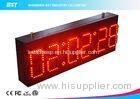 Ultra Thin Wall Digital Led Clock Display / Red Led Wall Clock