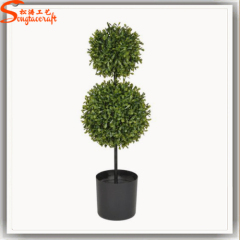 Plastic grass indoor topiary boxwood outdoor grass for home garden decoration ball