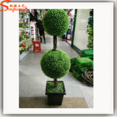 Plastic grass indoor topiary boxwood outdoor grass for home garden decoration ball