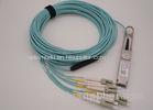 Fiber Optical Cable 8LC QSFP+ Module 100M SR4 3m Breakout Pigtail