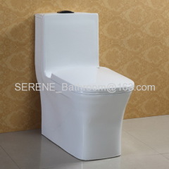 Sanitary ware ceramic whtie color one piece toilet
