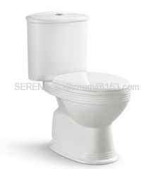 UK style sanitary ware ceramic white color couple closed toilet