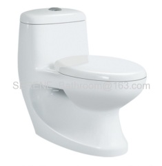 Bathroom Ceramic White Color Integral One Piece Toilet