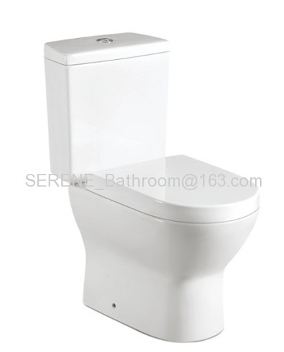 Singapore Style Ceramic White Color Two Piece Toilet
